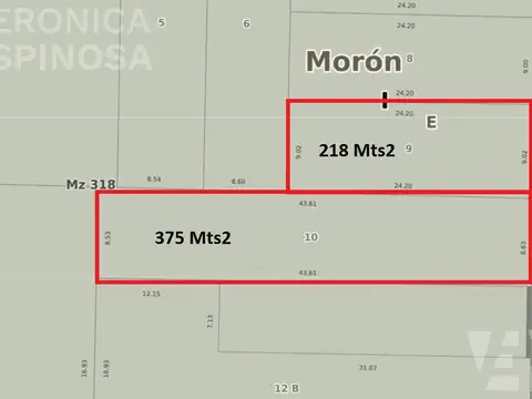 Terreno en Venta en Moron Sur, USD 395.000