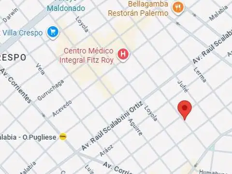 Departamento monoambiente en alquiler - 1 Baño - Villa Crespo