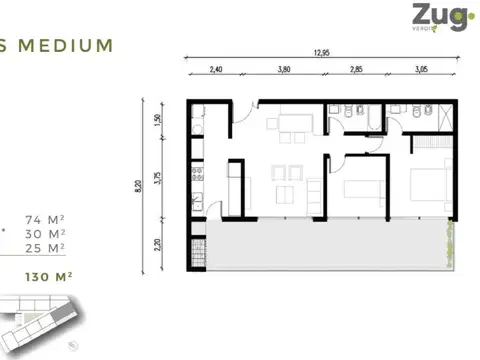 Departamento en Venta en Countries y Barrios Cerrados en Pilar, USD 89.000