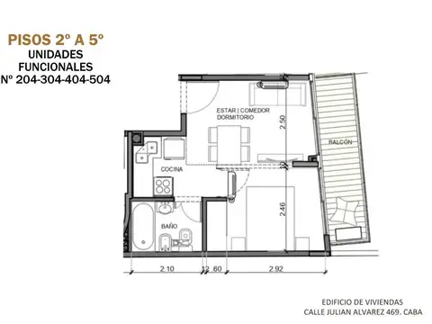Departamento en Venta de Monoambiente
