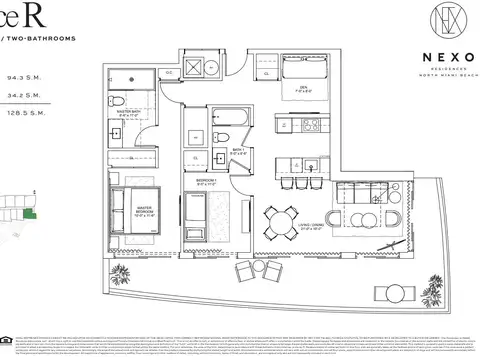 Departamento 3 ambientes con 2 baños