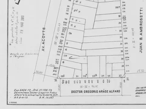 Terreno en Venta de 331,0 m2