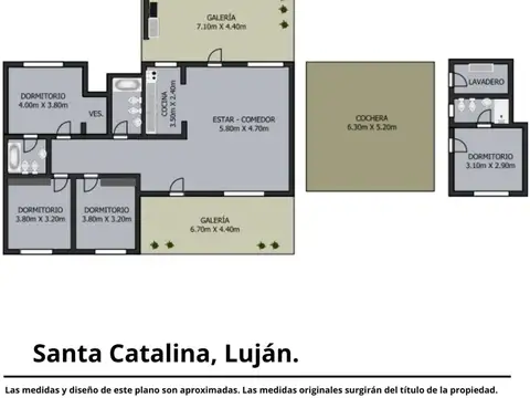 Casa 5 ambientes con 3 baños