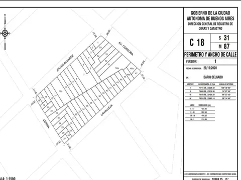 Terreno en Venta en Villa crespo