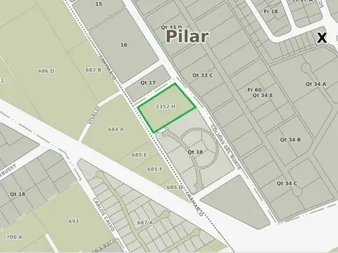 Fracción 9779 m2 sobre Caamaño, en La Lonja, Pilar