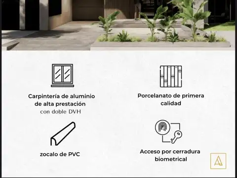 Departamento 2 ambientes con 2 baños