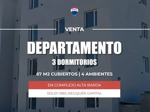 VENDE DEPARTAMENTO EN VENTA 3 DORM,  SOLDI 1380