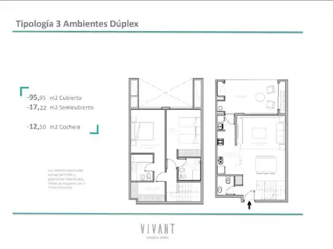 Departamento en Venta de 2 dormitorios