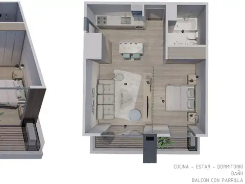 Departamento en Venta de Monoambiente
