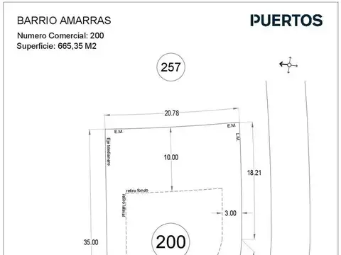 Terreno en Venta en Puertos - Barrio Amarras, USD 90.000