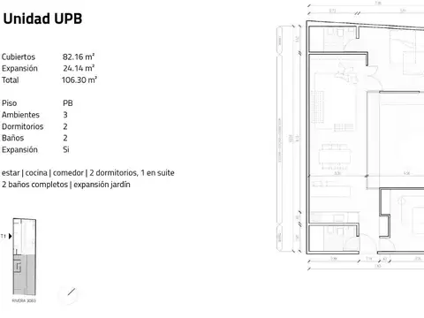 Departamento en Venta de 2 dormitorios