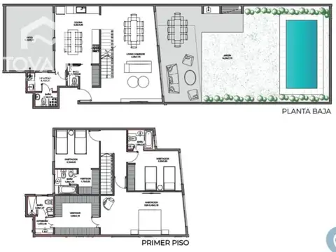 Departamento 5 ambientes con 3 baños