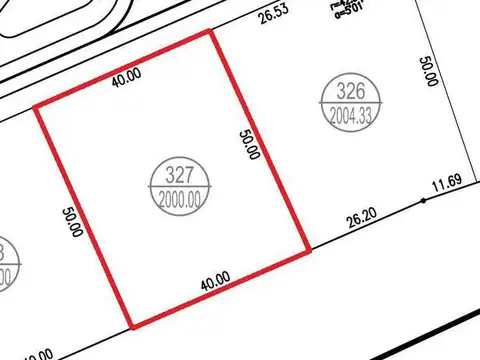 Terreno en Venta 40  mts Frente