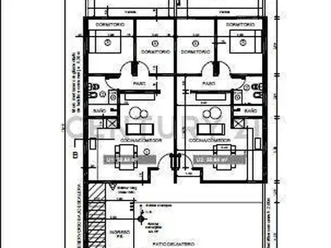 Departamento 3 ambientes con 1 baño