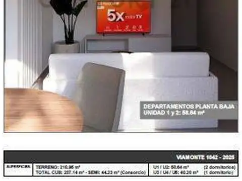 Departamento en Venta en Rafaela, USD 75.000