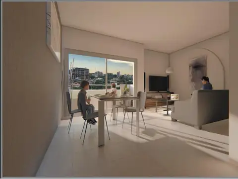 Departamento 2 ambientes con 2 baños