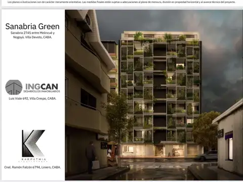 Departamento 2 ambientes con 1 baño