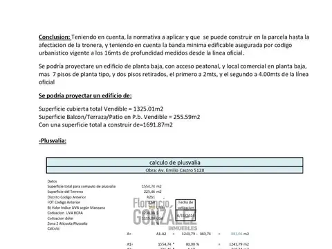 Terreno en Venta de 225,0 m2