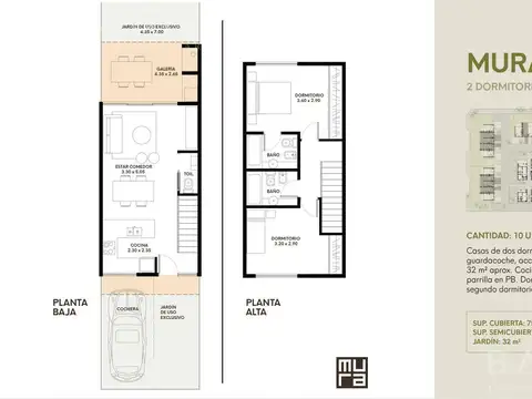 VENTA EN POZO Town Houses 3 Amb en Pilar - MURA | Financiación - Calle Saraví