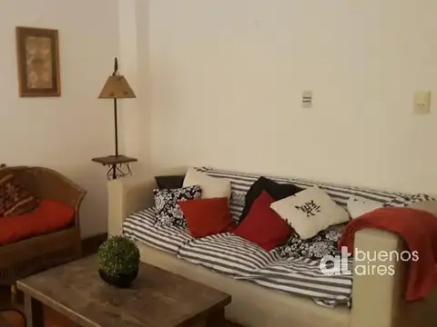 Departamento 3 ambientes con patio en alquiler temporario en Barrio Norte.