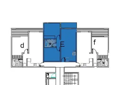 Departamento 3 ambientes con 1 baño