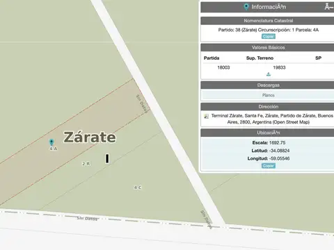 Calle Sta Fe y Camino de la Costa Brava