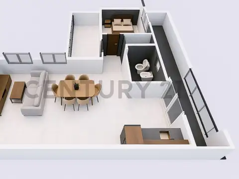 VENTA - DEPARTAMENTO 2 AMB - CONTRAFRENTE - MATADEROS (En Pozo)