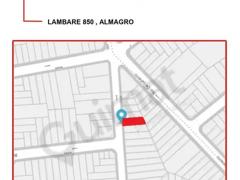 Terreno en Venta en Almagro, USD 575.000