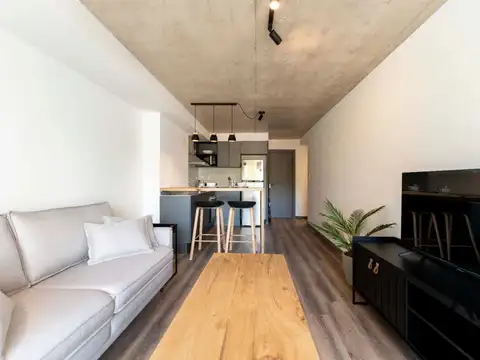 Apartamento de 1 dormitorio, con terraza y cochera en Pocitos. SE VENDE RENTADO.
