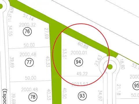 Lote 94 en venta. TOMA VEHICULO. Barrio Santa Irene, Comarcas de Luján.